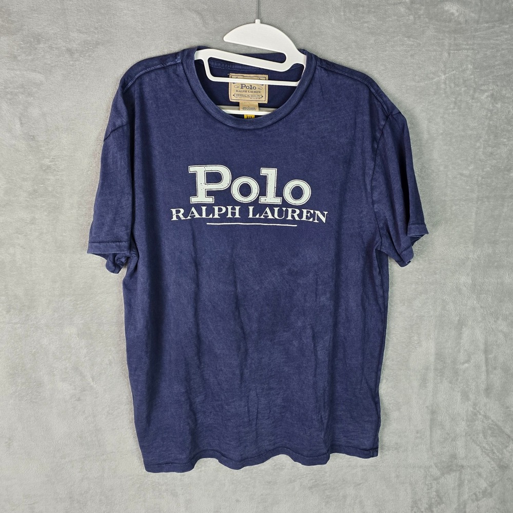 Polo Ralph Lauren Mens Navy Blue Graphic Logo T-Shirt 710883323005 Size M NEW